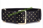 Fashion Studded and Plaid Stretch Belt For Women